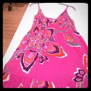 Lovely Pink multi colored mini dress